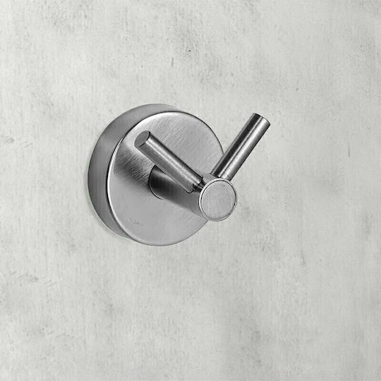 Karag Άγκιστρο Μπάνιου Διπλό με Βίδες 6x6cm Karag Άγκιστρο Μπάνιου Διπλό με Βίδες 6x6cm