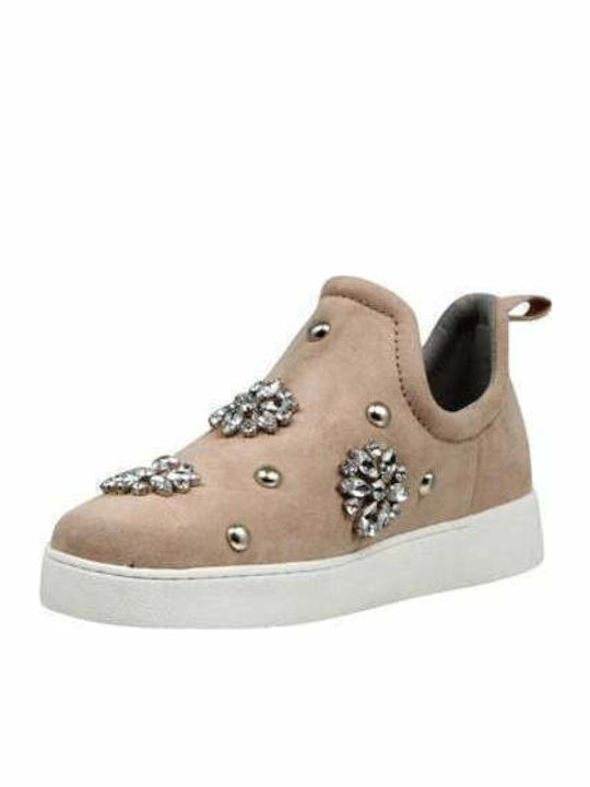 Perfume2 Athletic Γυναικεία Slip-On Πάνινα Nude