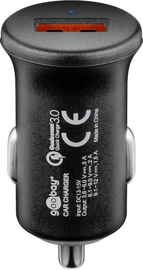 Goobay Auto-Ladegerät 18W mit einem Anschluss: 1xUSB Schwarz Farbe