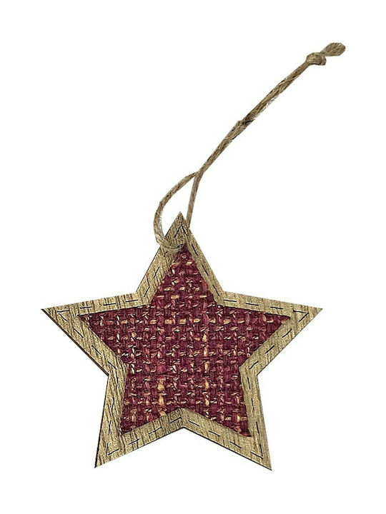 XMASfest Christmas Star Ornament 8x8cm (Μiscellaneous Colors)