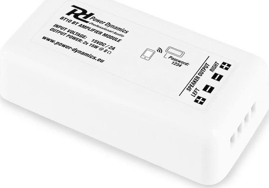 Power Dynamics BT10 Complete Audio & Video Amplifier Socket White