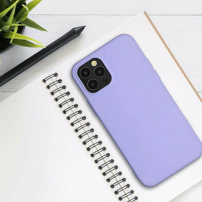 KWmobile Rubberized Silicone Back Cover Pastel Lavender (iPhone 12 / 12 Pro)