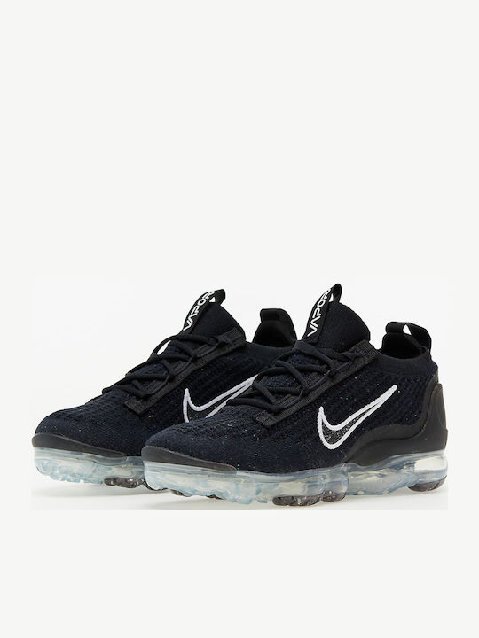 Air Vapormax 2021 Flyknit Дамски Маратонки Black / Metallic Silver / White
