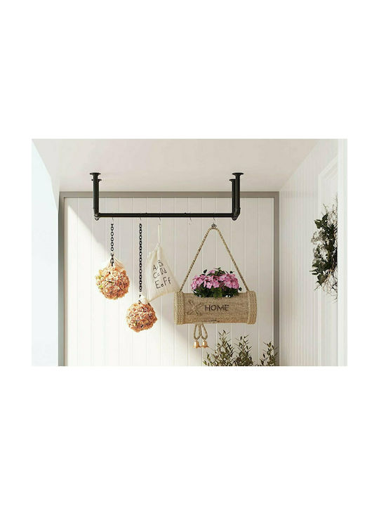 Songmics Metal Wall Hanger Μαύρη 110x29.3cm 2pcs