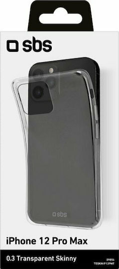 SBS Skinny Back Cover Silicone Transparent (iPhone 12 Pro Max)