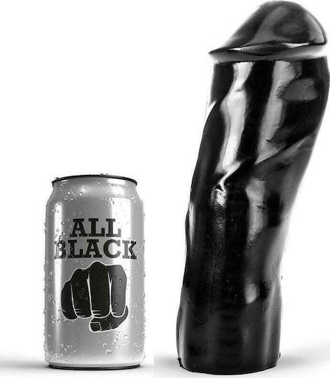 All Black Dong Πρωκτικό Dildo Black 20cm