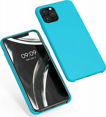 KWmobile Rubber Umschlag Rückseite Silikon Ocean Blue (iPhone 11 Pro) 49726.223