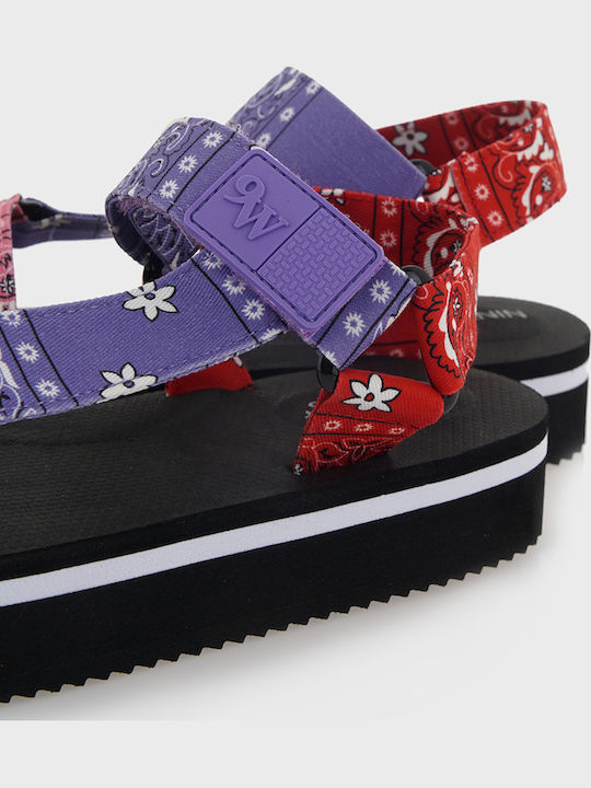 Camping7-LT Flatforms Damen Sandalen