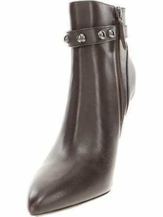 Fatrina Leather Women's Ankle Boots Brown