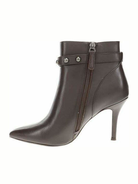 Fatrina Leather Women's Ankle Boots Brown