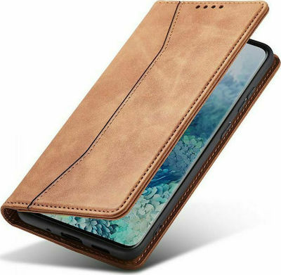 Bodycell PU Leather Brieftasche Synthetisches Leder Braun (Galaxy A22 4G) 04-00818