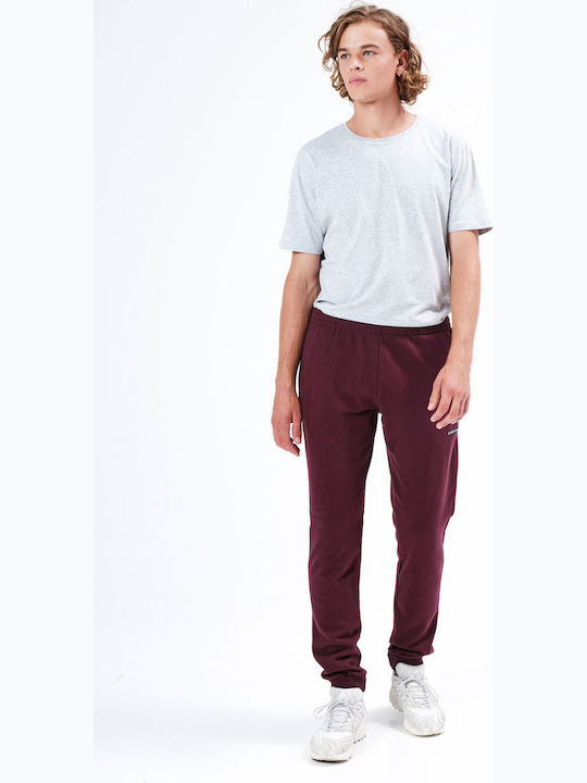 Sweatpants with Elastic Wine