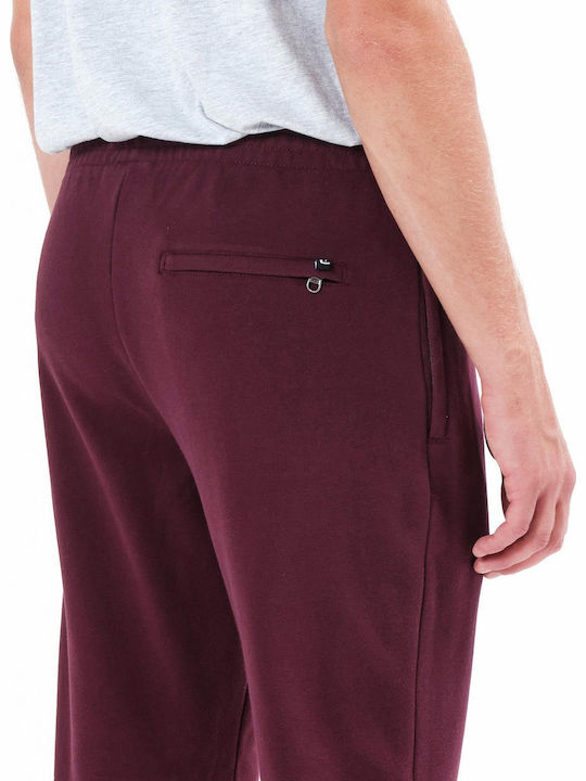 Sweatpants with Elastic Wine