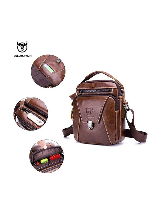 Leather Men's Bag Shoulder / Crossbody Brown