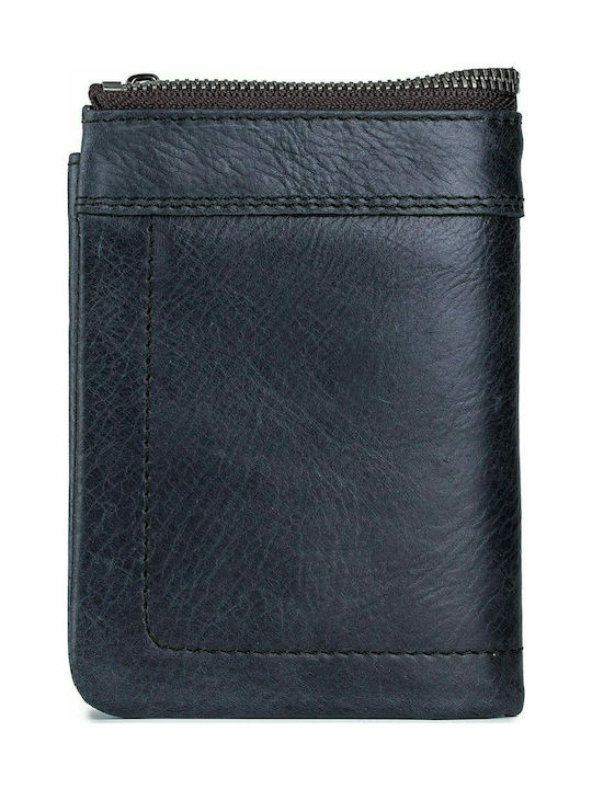 Bull Captain Men's Leather Wallet with RFID Black