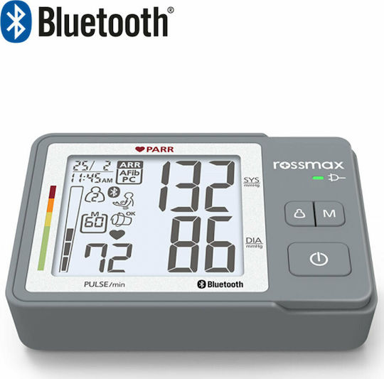 Rossmax Ζ5 PARR Ηλεκτρονικό Πιεσόμετρο Μπράτσου με ανίχνευση Αρρυθμίας & Bluetooth