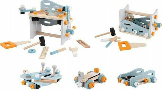 Ecotoys Παιδικός Πάγκος από Ξύλο για 3+ Ετών 52τμχ