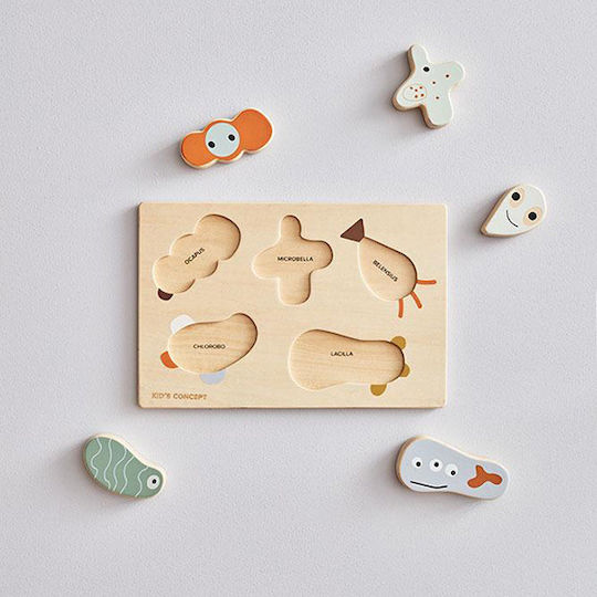 Lemnos Puzzle pentru Copii cu Îmbinări Microneo 5buc Kids Concept