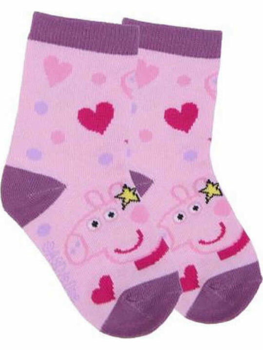 Cerda Παιδικές Κάλτσες Μακριές Peppa Pig Ροζ 5 Ζευγάρια