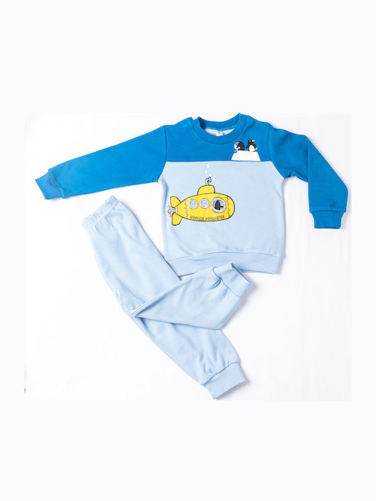 Dreams by Joyce Kids Nightwear Winter Light Blue Submarine Dreams by Joyce Kids Nightwear Winter Light Blue Submarine
