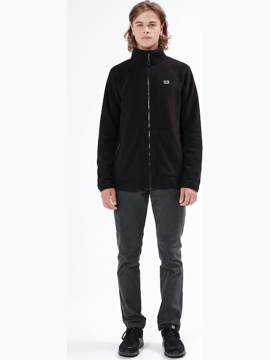 212.EM29.109 Men's Fleece Cardigan Black