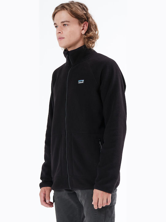 212.EM29.109 Men's Fleece Cardigan Black