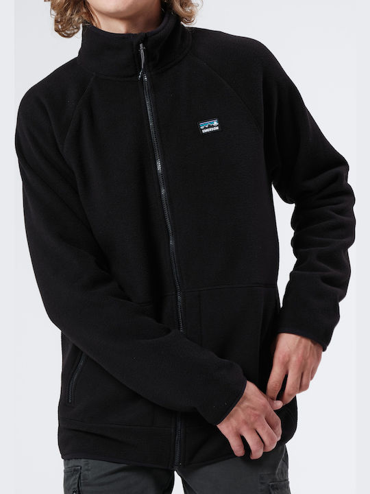 212.EM29.109 Men's Fleece Cardigan Black