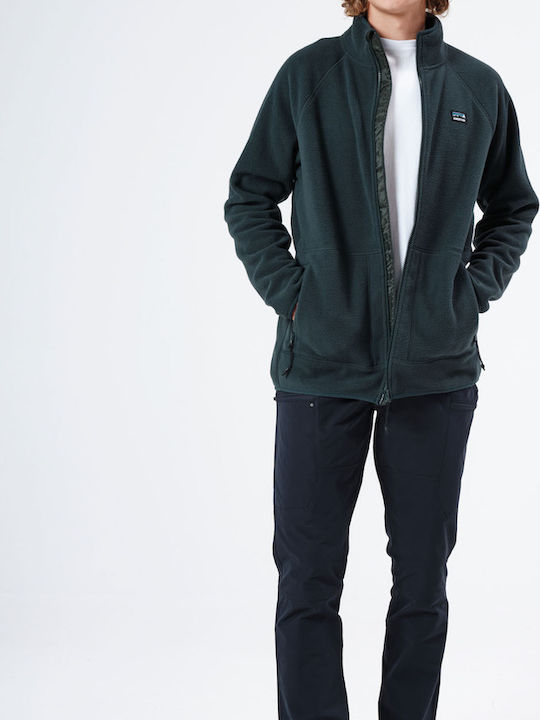 212.EM29.109 Men's Fleece Cardigan Green