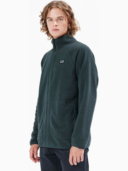 212.EM29.109 Men's Fleece Cardigan Green