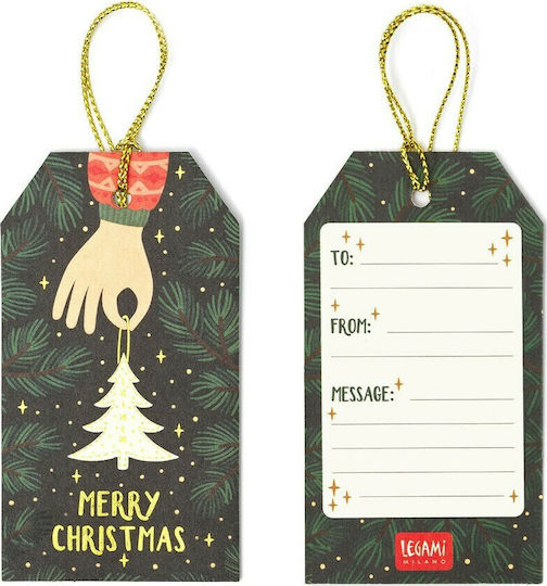 Legami Milano Gift Tags Happy Christmas Коледна Декорация 10бр (Различни дизайни)