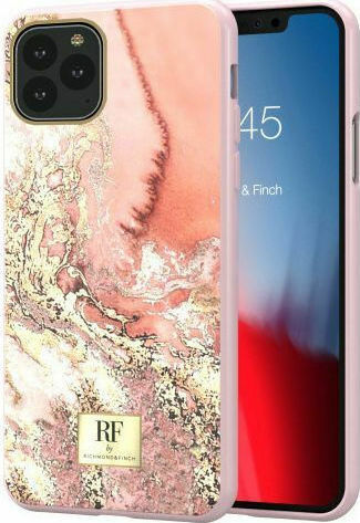 Richmond & Finch Marble Back Cover Plastic Pink Marble Gold (iPhone 11 Pro Max)