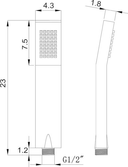 Vinci Vincirain Family HAS2703A67 Handbrause mit Telefon und Spirale