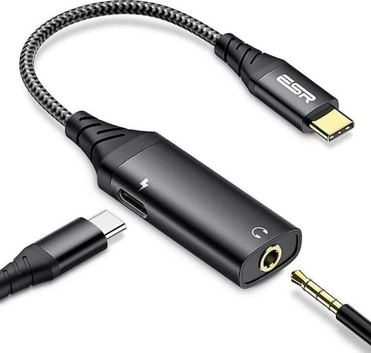 ESR Konverter USB-C männlich zu 3.5mm / USB-C weiblich 1Stück
