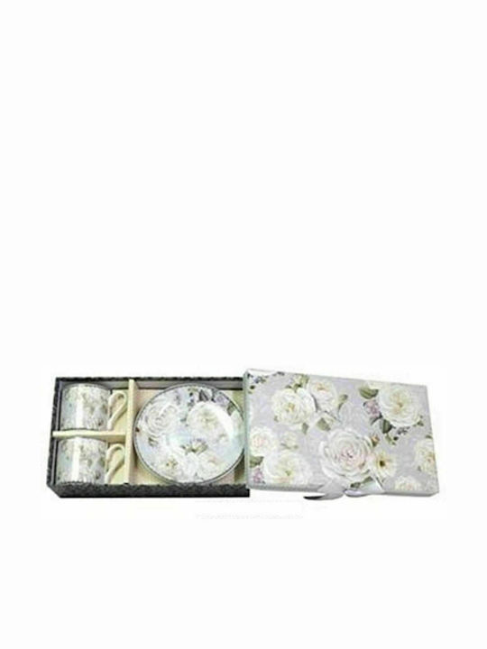 Iliadis Set of Cups Espresso Ceramic Gray 2pcs