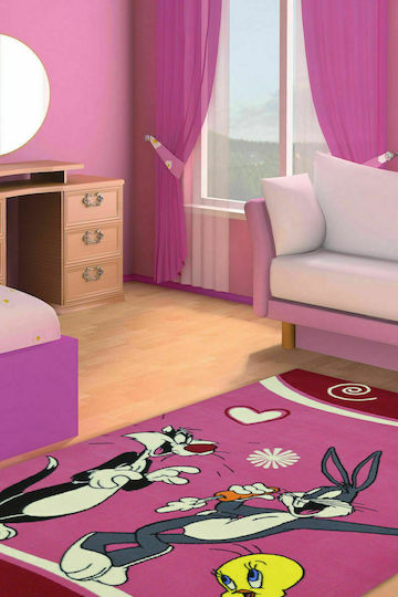 Sprintzio 5074 Παιδικό Χαλί Ροζ 160x230cm