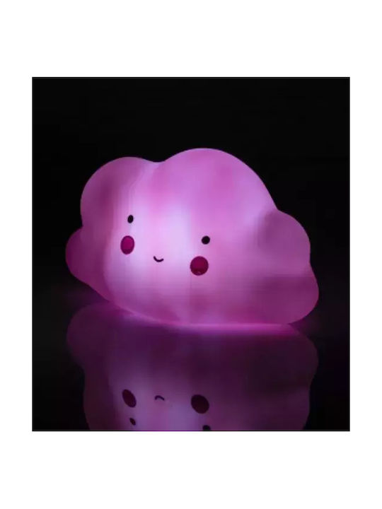 Interbaby Lumini LED Lampă decorativă pentru copii Norisor Roz 15.5x8.3x9.2εκ.