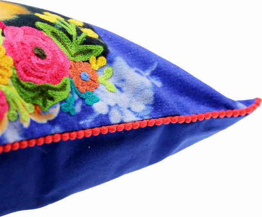 Synchronia Μαξιλαροθήκη Frida Μπλε 45x45εκ. Synchronia Μαξιλαροθήκη Frida Μπλε 45x45εκ.