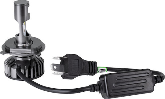 GloboStar Lamps Car H4 Canbus LED 6000K Cold White 9-32V 100W 2pcs