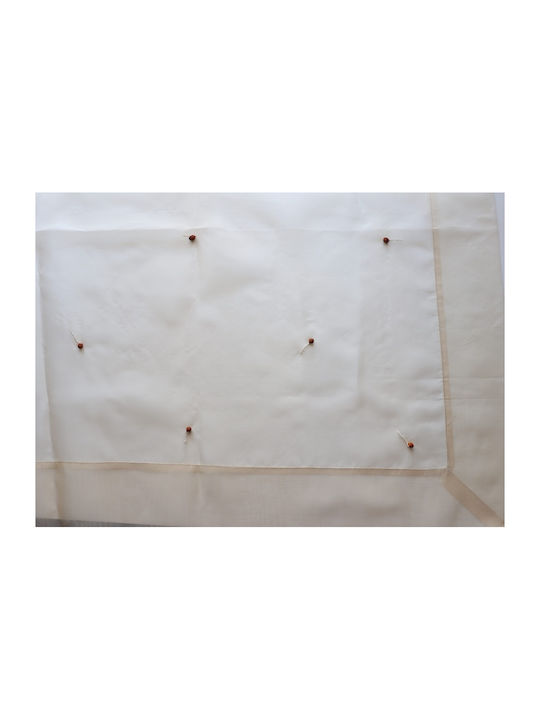 Mc Decor Tablecloth with Embroidery Set 5pcs 50291 Ecru