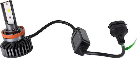 GloboStar Lampen Auto F2 Line H16 Canbus LED 6000K Kaltes Weiß 9-32V 100W 2Stück