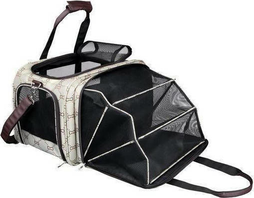 Trixie Maxima Dog/Cat Carrying Beige Shoulder Bag for 8kg Pets L33xW54xH32cm