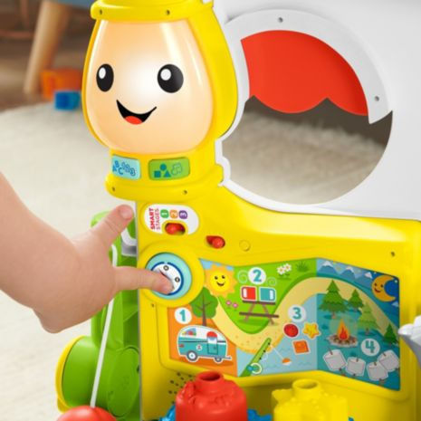 Fisher Price Vehicul Rulotă educativă 3 în 1 Smart Stages cu muzică pentru 9++ Luni