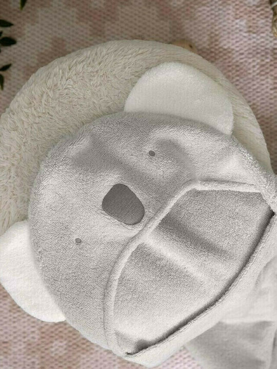 Mamas & Papas Hooded Baby Bath Towel Koala Gray