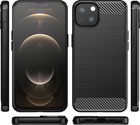 Powertech Back Cover Σιλικόνης Μαύρο (iPhone 13 mini)