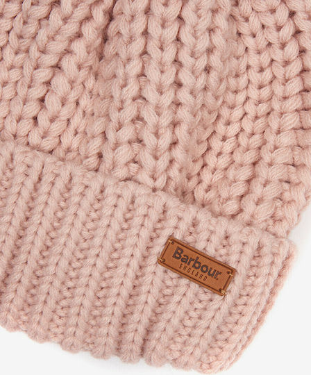 Saltburn Ribbed Beanie Cap Pink LHA0336BRPI15