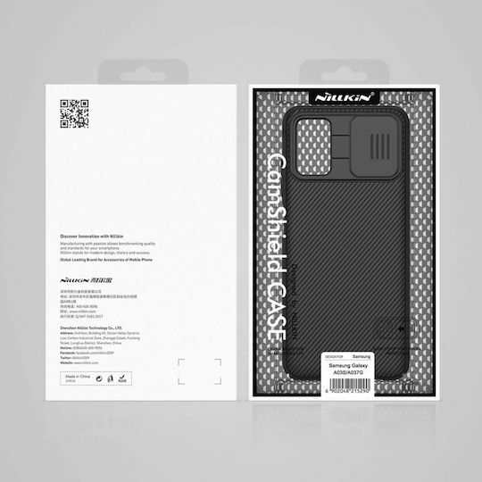 Nillkin Camshield Задна корица Пластмаса Черен (Galaxy A03s)
