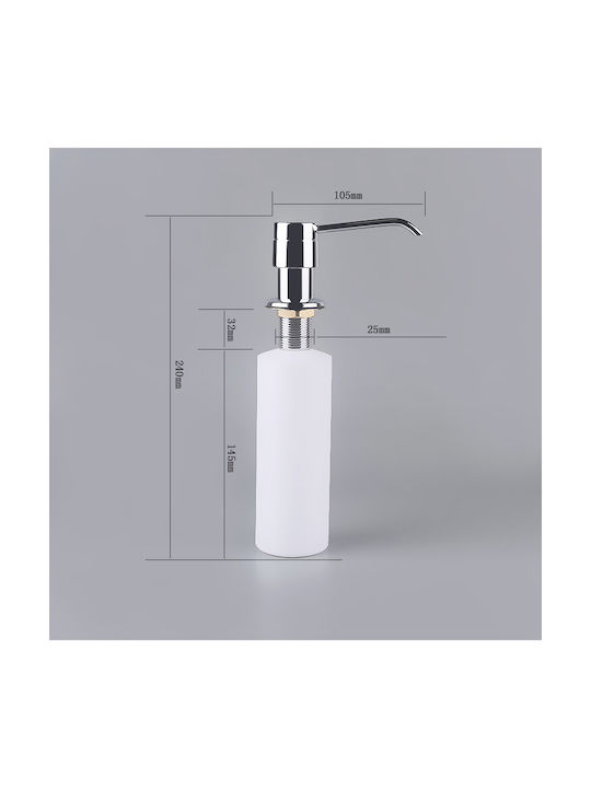 Pyramis DP-01 Dispenser Αφρού Μεταλλικό Ασημί 300ml