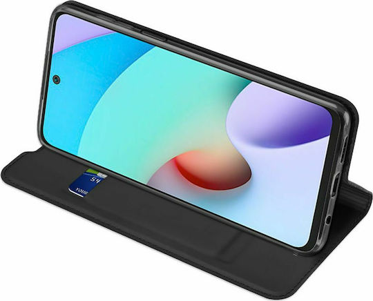Dux Ducis Skin Pro Книга От Изкуствена Кожа Черен Redmi 10 / 10 2022
