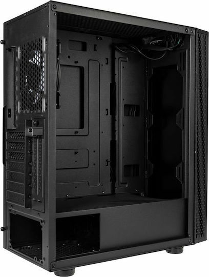 Kolink Void Rift Gaming Midi-Turm Computergehäuse mit Seitenfenster und RGB-Beleuchtung Schwarz