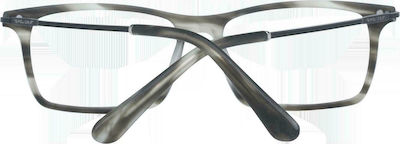 Police Plastic Eyeglass Frame Gray Tortoise VPL473 4ATM